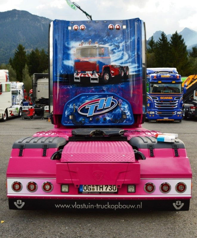 ギャラリービューアに画像をロードする, Huber LKW Modell Scania R 730 トラック / TEKNO 1/50 建設機械模型 工事車両