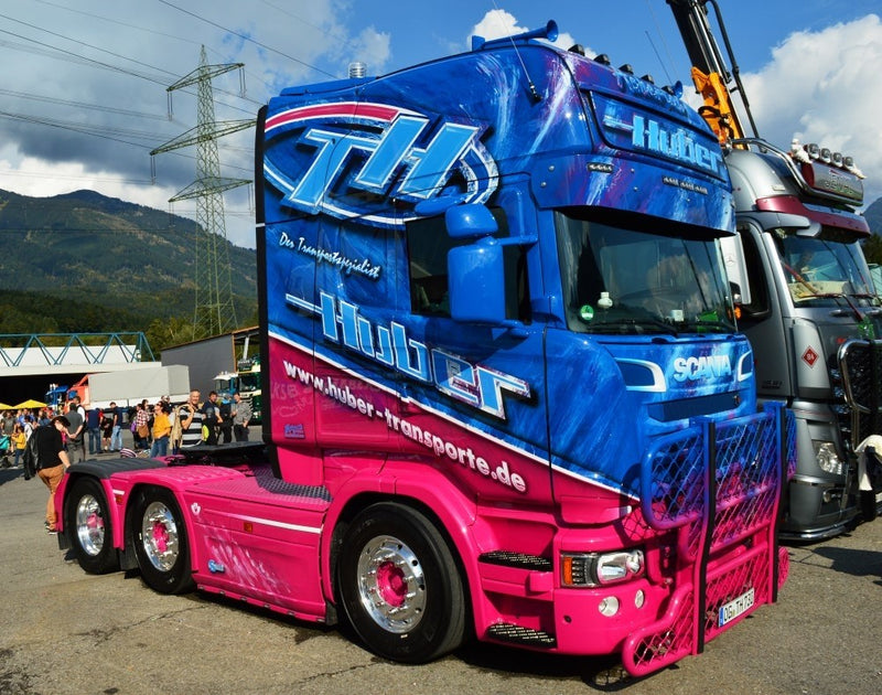ギャラリービューアに画像をロードする, Huber LKW Modell Scania R 730 トラック / TEKNO 1/50 建設機械模型 工事車両