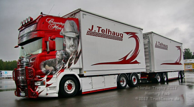 ギャラリービューアに画像をロードする, 【予約】2020年4-6月以降発売予定Scania R-serie Topline rigid truck with trailer ( Resin ) トラック /建設機械模型 工事車両 Tekno 1/50 ミニチュア