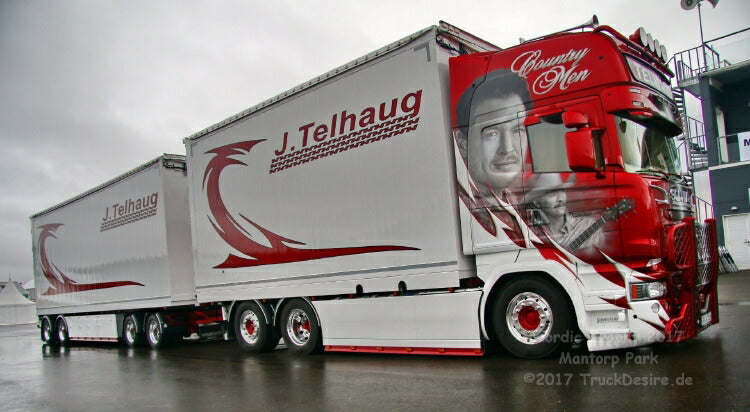 ギャラリービューアに画像をロードする, 【予約】2020年4-6月以降発売予定Scania R-serie Topline rigid truck with trailer ( Resin ) トラック /建設機械模型 工事車両 Tekno 1/50 ミニチュア