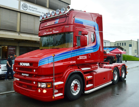 【予約】4-6月以降発売予定Sidler Scaniaスカニア Torpedo Topline 6x4トラクタ 建設機械模型 工事車両 TEKNO 1/50 ミニチュア