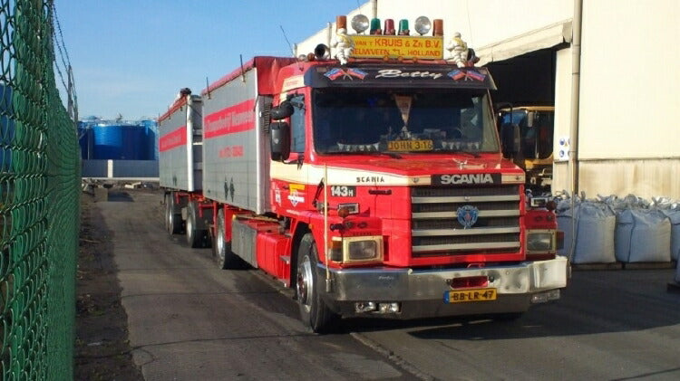 ギャラリービューアに画像をロードする, 【予約】2020年1-3月以降発売予定Kruis, Jaco van 't Scania Torpedo 3-serie 143 open top combiトラック/建設機械模型 工事車両 TEKNO 1/50 ミニチュア