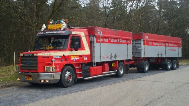 ギャラリービューアに画像をロードする, 【予約】2020年1-3月以降発売予定Kruis, Jaco van 't Scania Torpedo 3-serie 143 open top combiトラック/建設機械模型 工事車両 TEKNO 1/50 ミニチュア