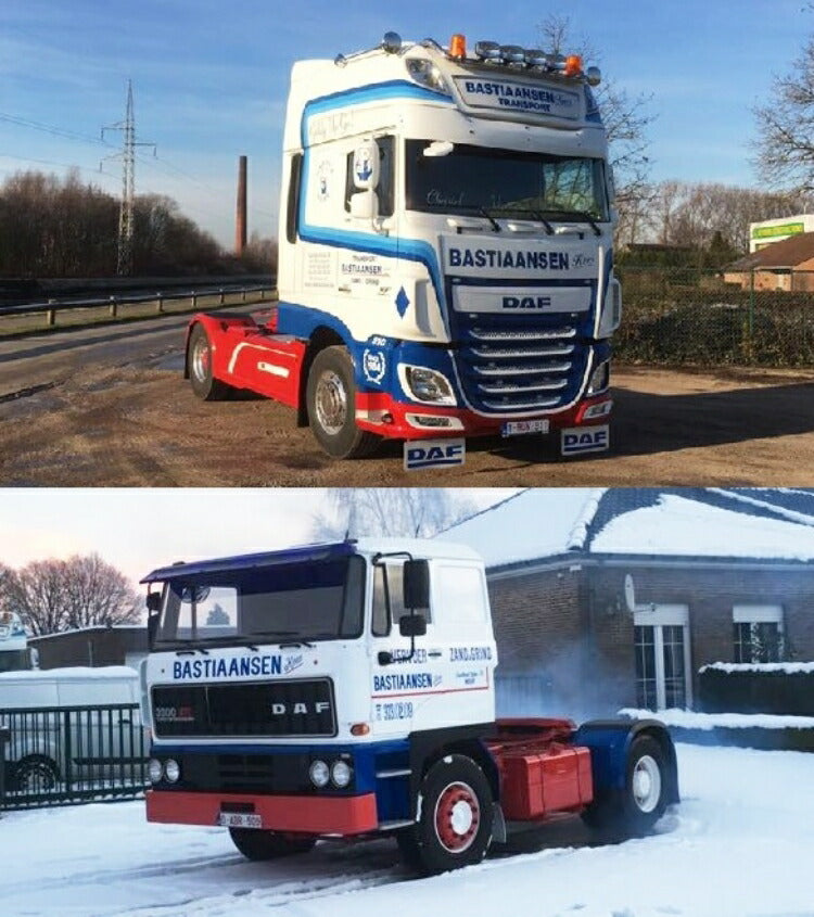 ギャラリービューアに画像をロードする, 【予約】10-12月以降発売予定Bastiaansen DAF SET DAF Euro 6 Space Cab 4x2 & DAF 2800 4x2 トラクタ 建設機械模型 工事車両TEKNO 1/50 ミニチュア