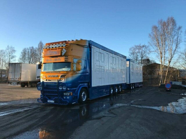 ギャラリービューアに画像をロードする, 【予約】2020年1-3月以降発売予定Friberg Scania R-serie Topline with livestock Swedish Resin combinationトラックトレーラー/建設機械模型 工事車両 TEKNO 1/50 ミニチュア