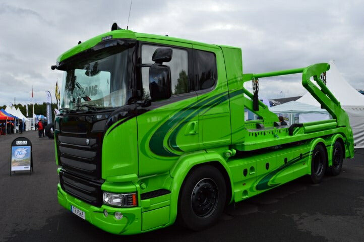 ギャラリービューアに画像をロードする, 【予約】12月以降発売予定Miljo Trans Scania R laag dak met Laxo afzetysteemトラック /TEKNO 1/50 建設機械 模型ミニカー はたらく車 重機