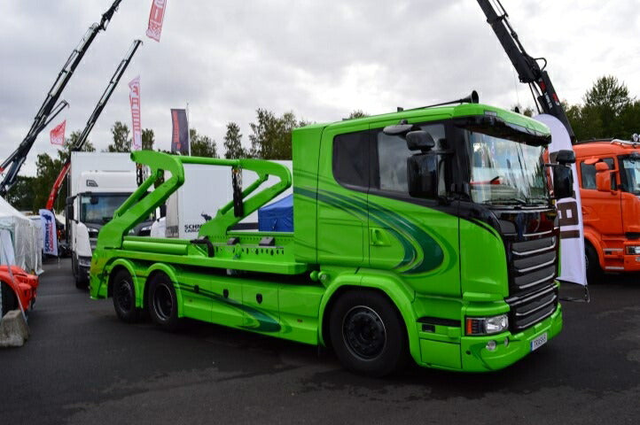 ギャラリービューアに画像をロードする, 【予約】12月以降発売予定Miljo Trans Scania R laag dak met Laxo afzetysteemトラック /TEKNO 1/50 建設機械 模型ミニカー はたらく車 重機