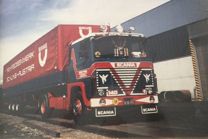 ギャラリービューアに画像をロードする, 【予約】2020年1-3月以降発売予定Vogel Scania 140 Classic tilt セミトレーラートラックトレーラー/建設機械模型 工事車両 TEKNO 1/50 ミニチュア