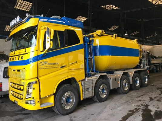 【予約】10-12月以降発売予定Paola, De Volvoボルボ FH04 met resin cement mixerトラック 建設機械模型 工事車両TEKNO 1/50 ミニチュア