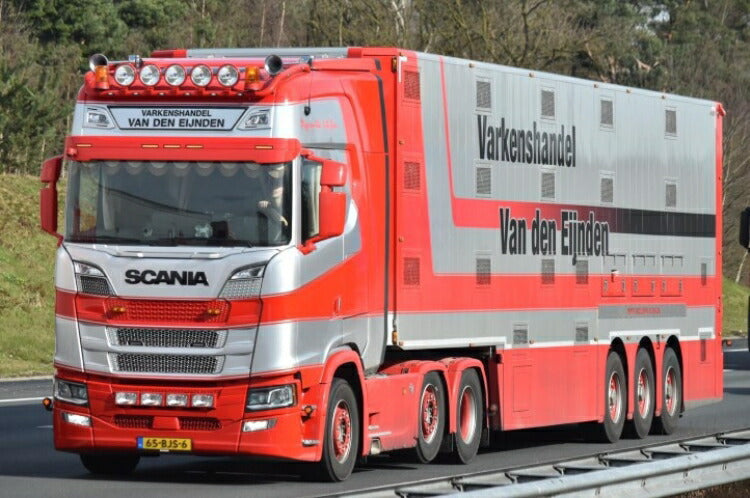 ギャラリービューアに画像をロードする, 【予約】10-12月以降発売予定Eijnden, Van Scania S-serie Highline with resin Berdex livestock trailerトラック/建設機械模型 工事車両 Tekno 1/50 ミニチュア