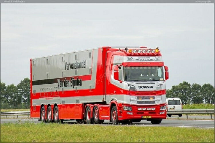 ギャラリービューアに画像をロードする, 【予約】10-12月以降発売予定Eijnden, Van Scania S-serie Highline with resin Berdex livestock trailerトラック/建設機械模型 工事車両 Tekno 1/50 ミニチュア
