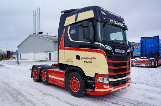 【予約】6-8月以降発売予定Pedersen, Jo Scania NGS S-serie Highline 6x2トラック トラクタヘッド/建設機械模型 工事車両 Tekno 1/50 ミニチュア
