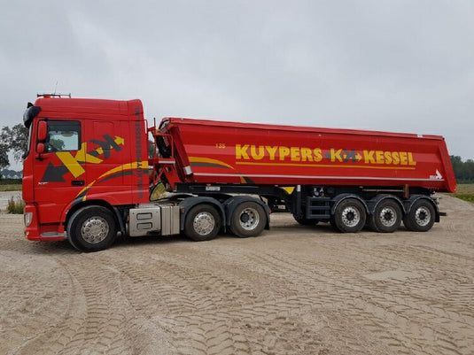 【予約】6-8月以降発売予定Kuypers DAF XF Euro 6 Space Cab with Meiller tipperトラック/建設機械模型 工事車両 Tekno 1/50 ミニチュア