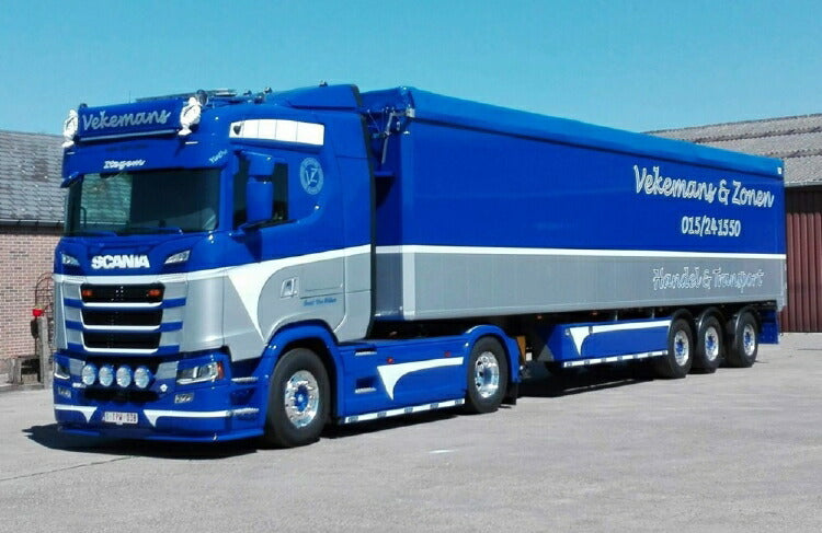 ギャラリービューアに画像をロードする, 【予約】10-12月以降発売予定Vekemans Scania S-serie Highline with Cargo floor trailer widespreadトラック/建設機械模型 工事車両 Tekno 1/50 ミニチュア