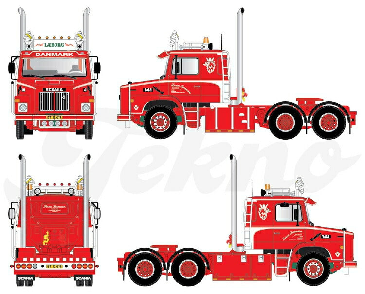 ギャラリービューアに画像をロードする, 【予約】2020年1-3月以降発売予定Sorensen, Soren Scania Torpedo 141 6x2トラックトラクタヘッド/建設機械模型 工事車両 TEKNO 1/50 ミニチュア