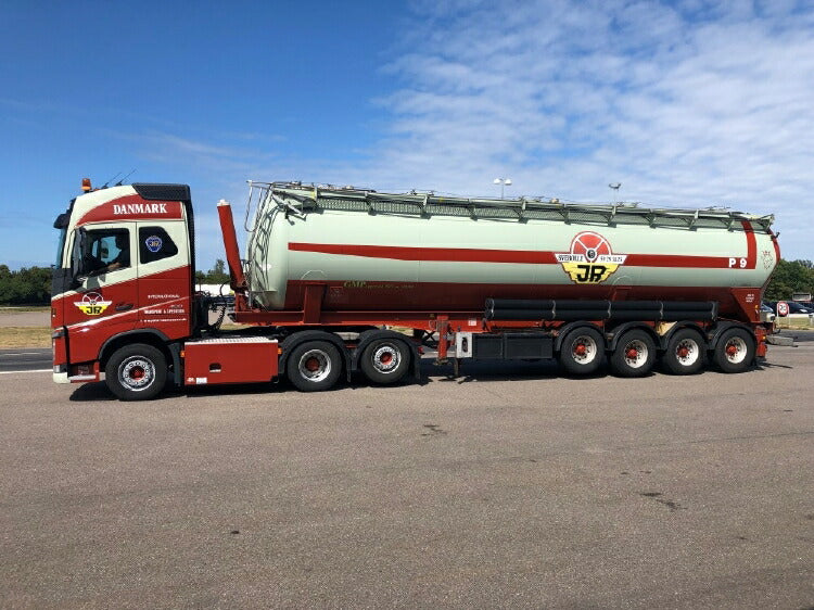 ギャラリービューアに画像をロードする, 【予約】2019年8-10月以降発売予定Rasmussen Volvo FH04 Globetrotter with silotrailer トラック /建設機械模型 工事車両 TEKNO 1/50 ミニチュア