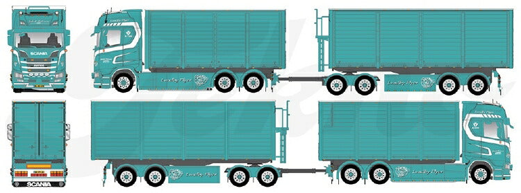 ギャラリービューアに画像をロードする, 【予約】2020年1-3月以降発売予定Pedersen, Jakob Scania Next Gen S-serie Highline rigid truck trailerトラックトレーラー/建設機械模型 工事車両 TEKNO 1/50 ミニチュア