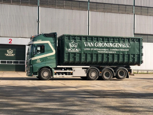 ギャラリービューアに画像をロードする, 【予約】2019年8-10月以降発売予定Groningen, van Volvo FH4 Globetrotter XL rigid truck with hookarm container トラック /建設機械模型 工事車両 TEKNO 1/50 ミニチュア