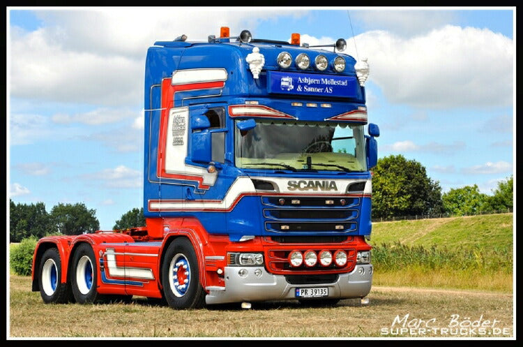 ギャラリービューアに画像をロードする, 【予約】10-12月以降発売予定Mollestad Scania R-serie Topline 6x2トラック トラクタヘッド/建設機械模型 工事車両 Tekno 1/50 ミニチュア
