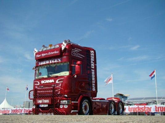 【予約】8-10月以降発売予定Osterhus, Thor Bjorn Scania R-serie Topline 6x4トラック トラクタヘッド/建設機械模型 工事車両 Tekno 1/50 ミニチュア