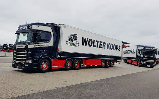 【予約】2019年7-9月以降発売予定Scania S-serie Highline リーファーセミトレーラートレーラー  /建設機械模型 工事車両 TEKNO 1/50 ミニチュア