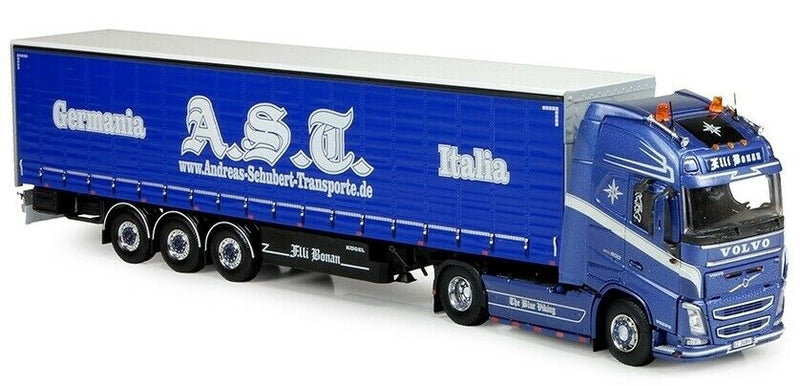 ギャラリービューアに画像をロードする, Schubert Italia - F. Bonan Volvo FH04 Globetrotter XL カーテンサイダー セミトレーラー トラック /建設機械模型 工事車両 TEKNO 1/50 ミニチュア