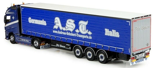 Schubert Italia - F. Bonan Volvo FH04 Globetrotter XL カーテンサイダー セミトレーラー トラック /建設機械模型 工事車両 TEKNO 1/50 ミニチュア