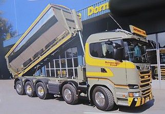 【予約】10-12月以降発売予定Dornbierer Scania R-serie asphalt tipper トラック /建設機械模型 工事車両 TEKNO 1/50 ミニチュア