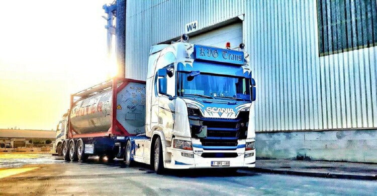 ギャラリービューアに画像をロードする, 【予約】2019年8-10月以降発売予定KVG Trans Scania NGS R-serie Highline 20フィート Exsif ISO tankcontainer トラック /建設機械模型 工事車両 TEKNO 1/50 ミニチュア