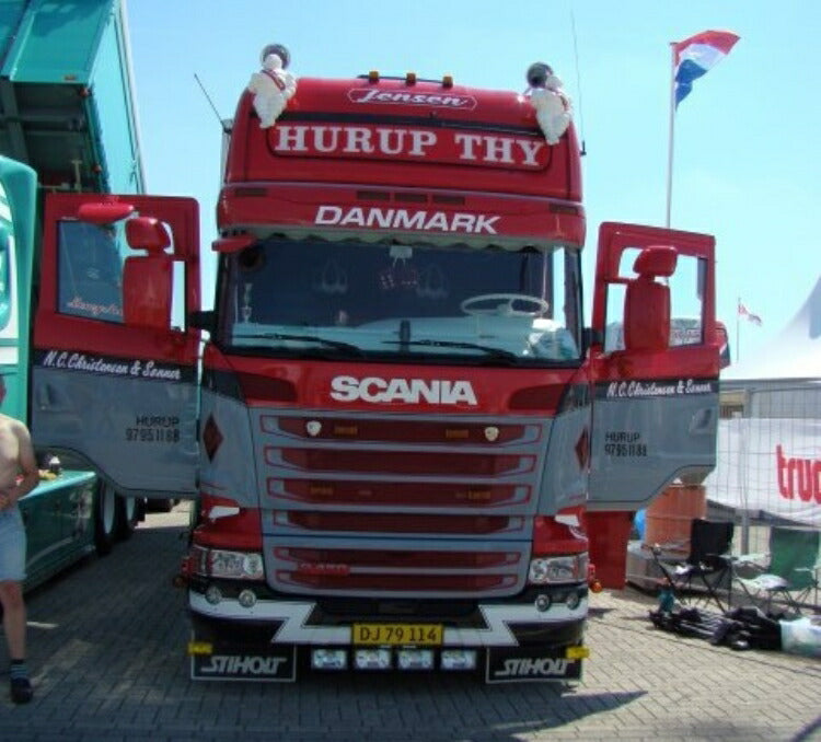 ギャラリービューアに画像をロードする, 【予約】10-12月以降発売予定Christensen, NC - Hurup THY Scania R-serie Topline rigid truckトラック/建設機械模型 工事車両 Tekno 1/50 ミニチュア