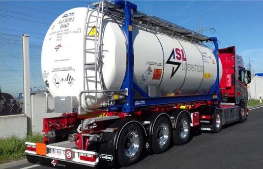 【予約】10-12月以降発売予定SL Logistics Scaniaスカニア NGS R-serie Highline met Swap tankcontainerトラック 建設機械模型 工事車両TEKNO 1/50 ミニチュア