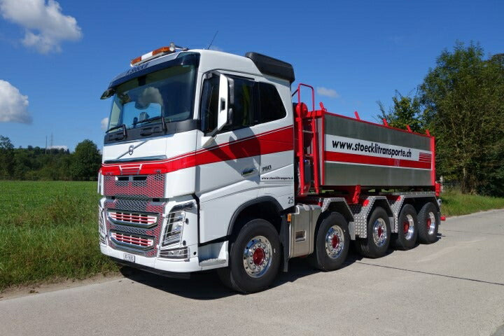 ギャラリービューアに画像をロードする, 【予約】2020年1-3月以降発売予定Stockli, Felix Volvo FH04 with resin Tipperダンプトラック/建設機械模型 工事車両 TEKNO 1/50 ミニチュア