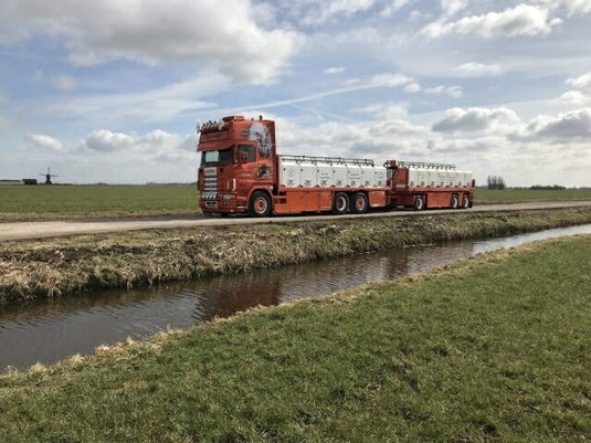 【予約】10-12月以降発売予定Scania 4-serie Topline en aanhanger met palingopbouw トラック トレーラー TEKNO 1/50 建設機械 模型ミニカー  はたらく車重機