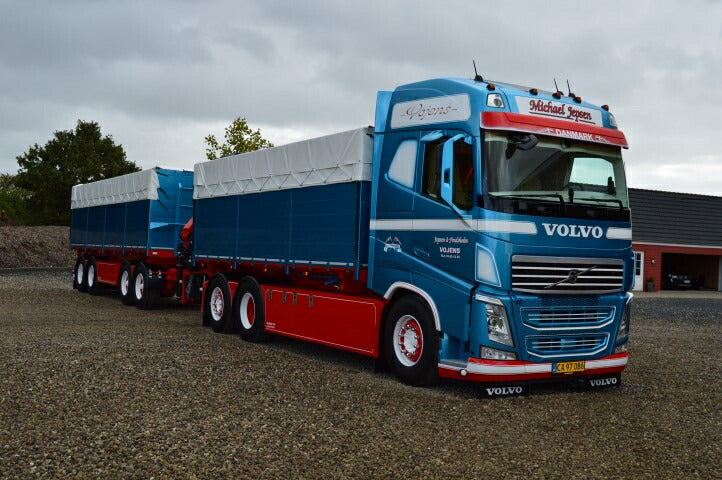 ギャラリービューアに画像をロードする, 【予約】2020年4-6月以降発売予定Volvo FH04 Globetrotter motorwagen met aanhanger met resin bakken トラック /建設機械模型 工事車両 Tekno 1/50 ミニチュア