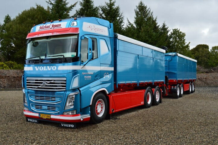 ギャラリービューアに画像をロードする, 【予約】2020年4-6月以降発売予定Volvo FH04 Globetrotter motorwagen met aanhanger met resin bakken トラック /建設機械模型 工事車両 Tekno 1/50 ミニチュア