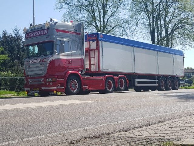 ギャラリービューアに画像をロードする, 【予約】10-12月以降発売予定Verboon, Marcel Scaniaスカニア R-Streamline Topline met aardappeltrailer incl. Ladingトレーラー 建設機械模型 工事車両TEKNO 1/50 ミニチュア