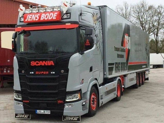 【予約】10-12月以降発売予定Bode, Jens Scaniaスカニア NGS S-serie Highline met koelopleggerトラック 建設機械模型 工事車両TEKNO 1/50 ミニチュア