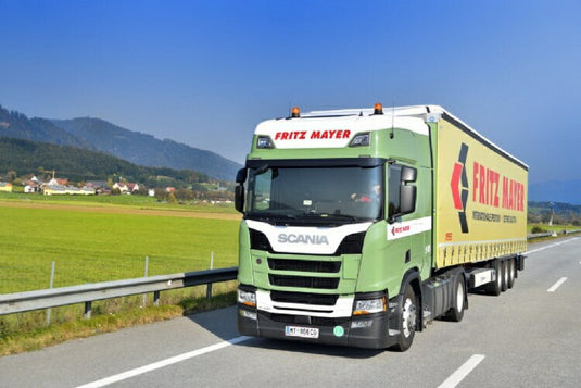 【予約】10-12月以降発売予定Mayer, Fritz Scania NGS R-serie Highline with curtainside semitrailerトラック/建設機械模型 工事車両 Tekno 1/50 ミニチュア