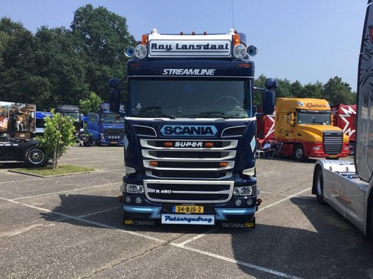 【予約】10-12月以降発売予定Lansdaal, Roy Scaniaスカニア Streamline met 3-assige zamac koelopleggerトラック 建設機械模型 工事車両TEKNO 1/50 ミニチュア