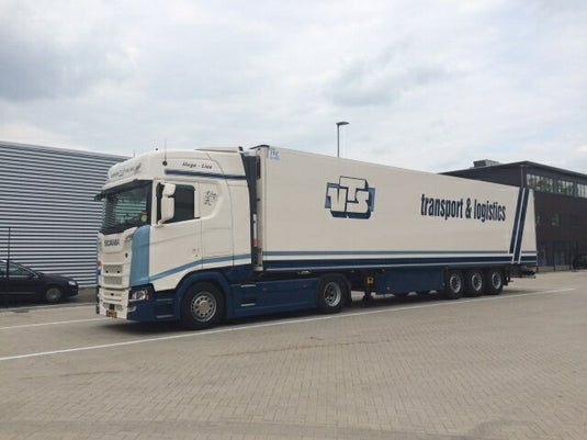 【予約】2020年1-3月以降発売予定VTS Transport & Logistics Scania S-serie Highline with リーファーセミトレーラー /建設機械模型 工事車両 TEKNO 1/50 ミニチュア