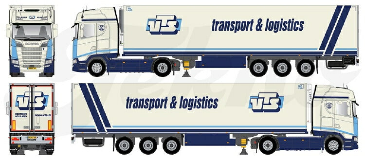 ギャラリービューアに画像をロードする, 【予約】2020年1-3月以降発売予定VTS Transport & Logistics Scania S-serie Highline with リーファーセミトレーラー /建設機械模型 工事車両 TEKNO 1/50 ミニチュア