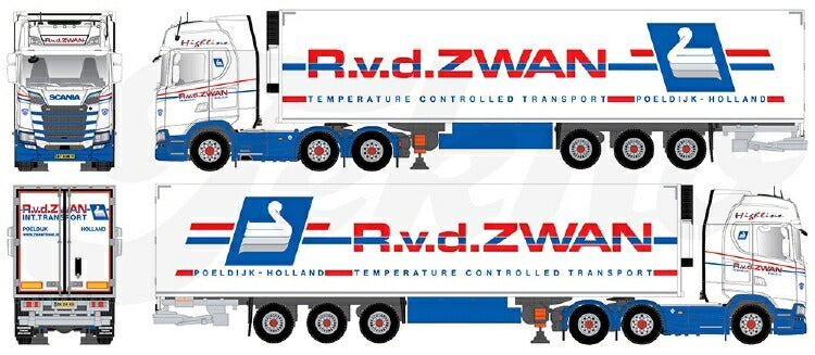 ギャラリービューアに画像をロードする, 【予約】2020年1-3月以降発売予定Zwan VD Scania Next Gen S-serie Topline リーファーセミトレーラートラックトレーラー/建設機械模型 工事車両 TEKNO 1/50 ミニチュア