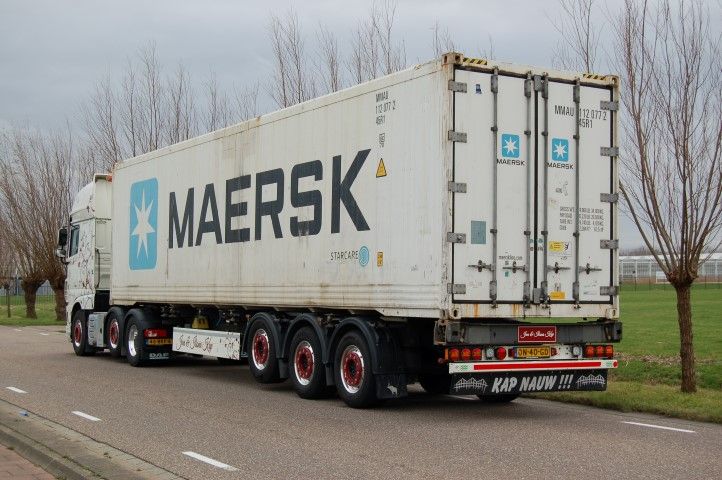 ギャラリービューアに画像をロードする, 【予約】10-12月以降発売予定Kap Transport DAF Euro 6 Super Space Cab met Flexitrailer en 40フィートコンテナトレーラー 建設機械模型 工事車両TEKNO 1/50 ミニチュア