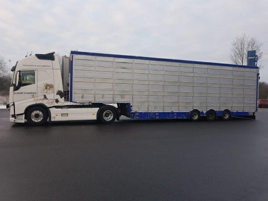 【予約】12月以降発売予定Scandi Logistics Danmark A/S Volvo FH04 Globetrotter XL with Pezzaioli livestock トレーラー /建設機械模型 工事車両 TEKNO 1/50 ミニチュア