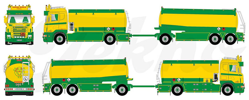 ギャラリービューアに画像をロードする, 【予約】10-12月以降発売予定Scania R-serie motorwagen aanhanger met resin benzine opbouw トラック TEKNO 1/50 建設機械 模型ミニカー はたらく車重機