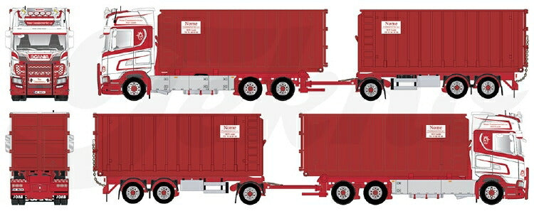 ギャラリービューアに画像をロードする, 【予約】2020年4-6月以降発売予定Scania Next Gen S-serie Highline 730 haakarm met aanhanger トラック /建設機械模型 工事車両 Tekno 1/50 ミニチュア