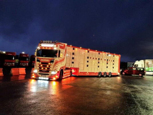 【予約】2020年1-3月以降発売予定Vanlommel Scania Next Gen Highline with livestock trailerトラックトレーラー/建設機械模型 工事車両 TEKNO 1/50 ミニチュア