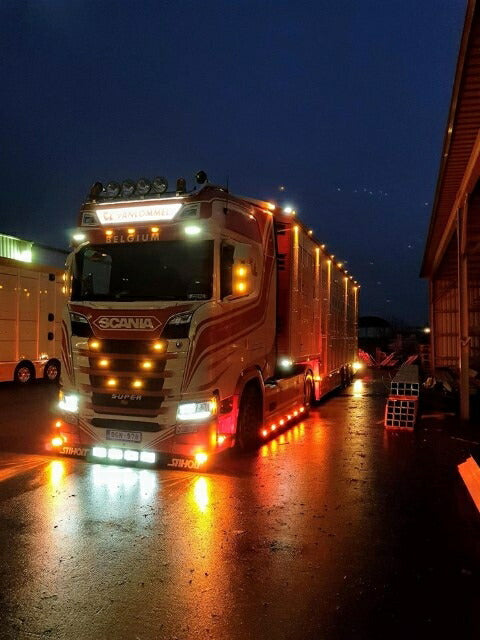 ギャラリービューアに画像をロードする, 【予約】2020年1-3月以降発売予定Vanlommel Scania Next Gen Highline with livestock trailerトラックトレーラー/建設機械模型 工事車両 TEKNO 1/50 ミニチュア