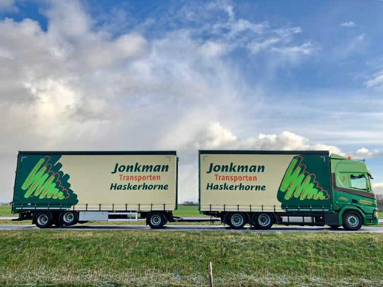 ギャラリービューアに画像をロードする, 【予約】2020年1-3月以降発売予定Jonkman Scania NG R-serie Highline rigid truck with trailer and Moffet フォークリフトトラック/建設機械模型 工事車両 TEKNO 1/50 ミニチュア