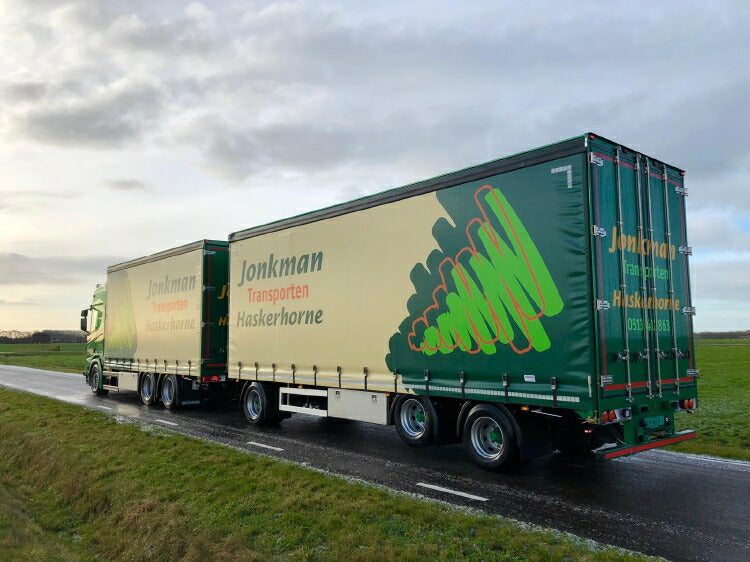 ギャラリービューアに画像をロードする, 【予約】2020年1-3月以降発売予定Jonkman Scania NG R-serie Highline rigid truck with trailer and Moffet フォークリフトトラック/建設機械模型 工事車両 TEKNO 1/50 ミニチュア